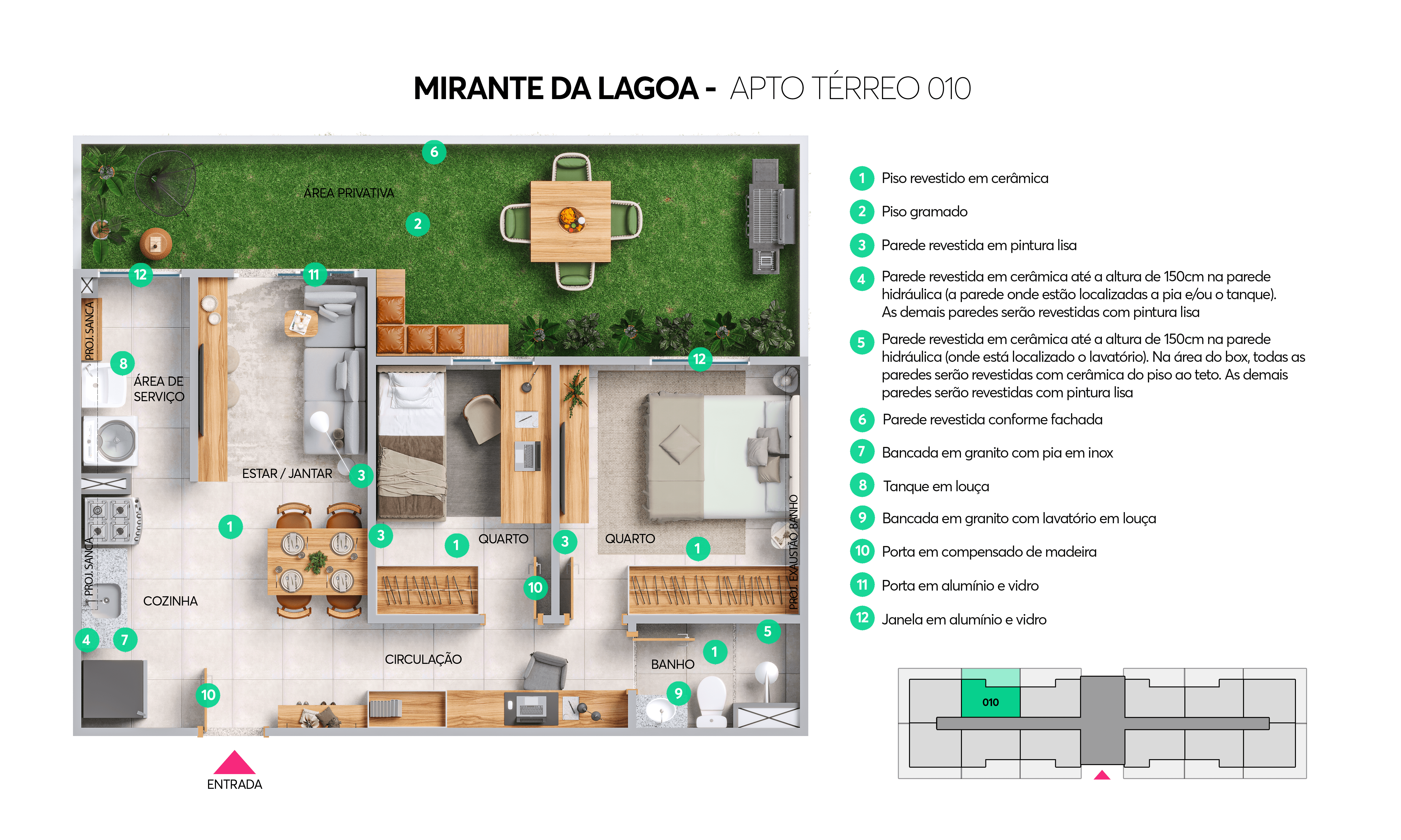 Planta Mirante da Lagoa MRV Maceió