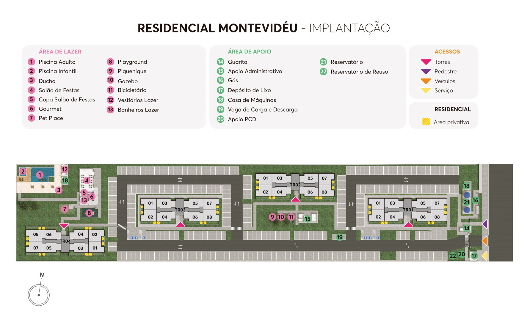 Implantação Residencial Montevidéu MRV Maringá