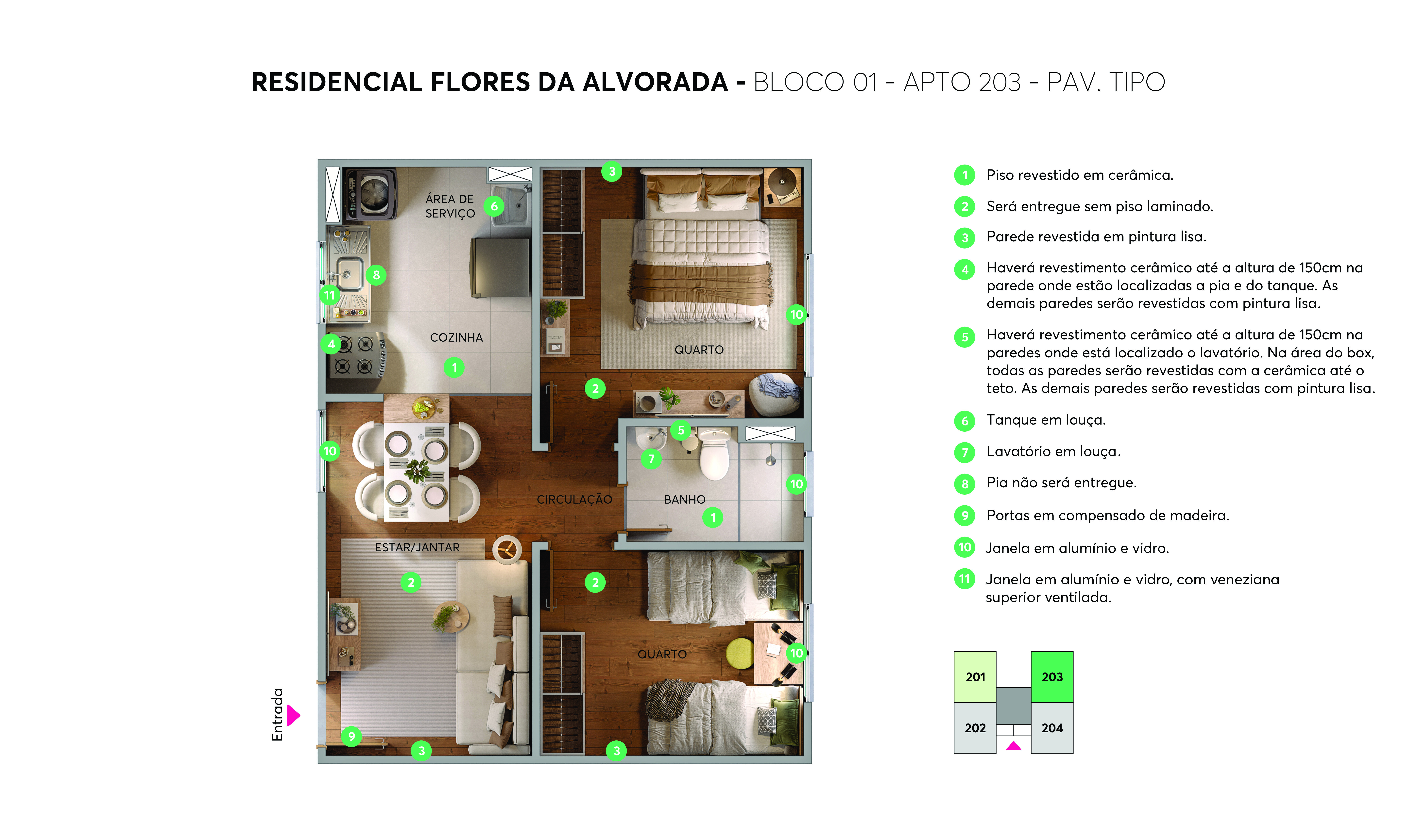 Planta Resid. Flores da Alvorada MRV Palhoça