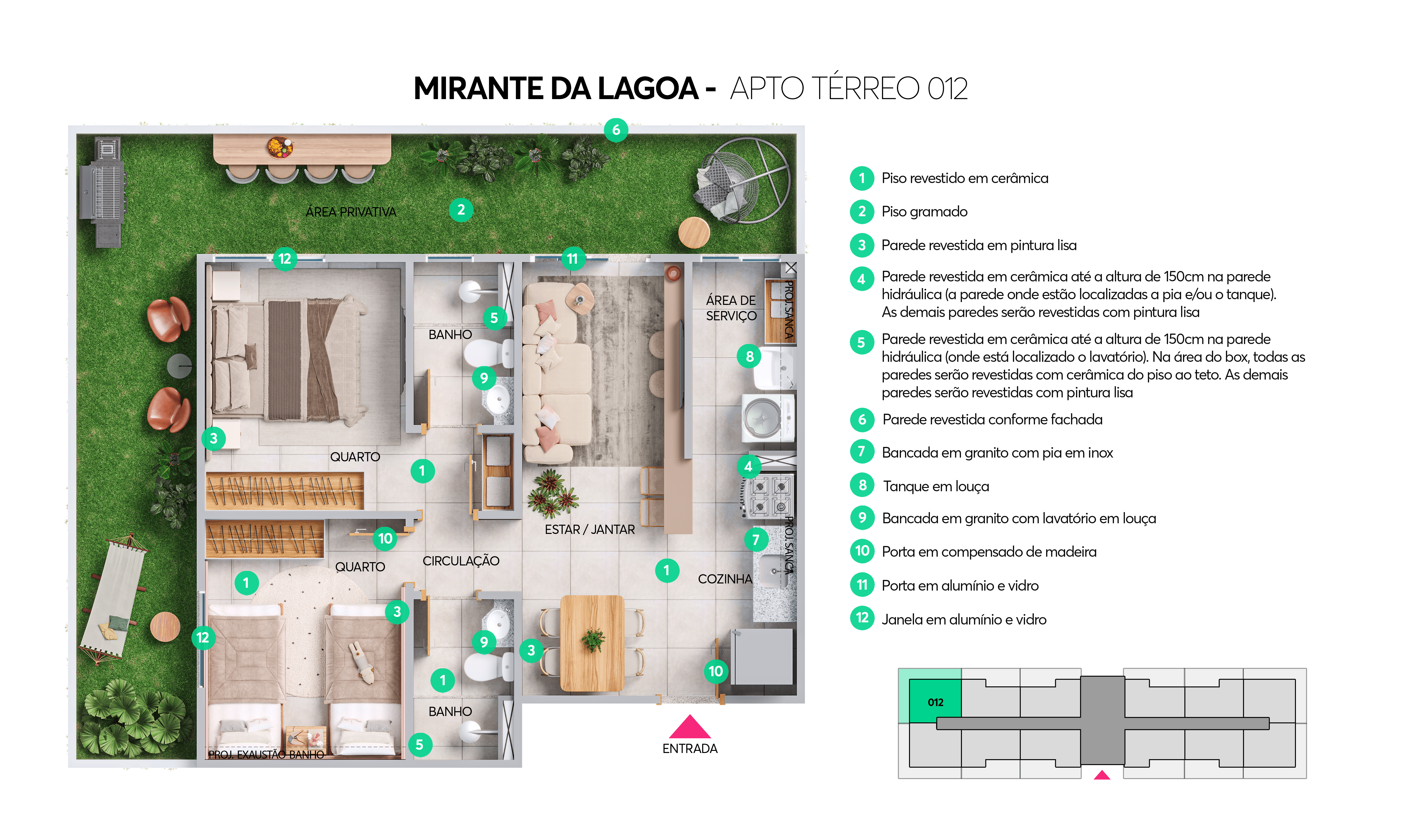 Planta Mirante da Lagoa MRV Maceió