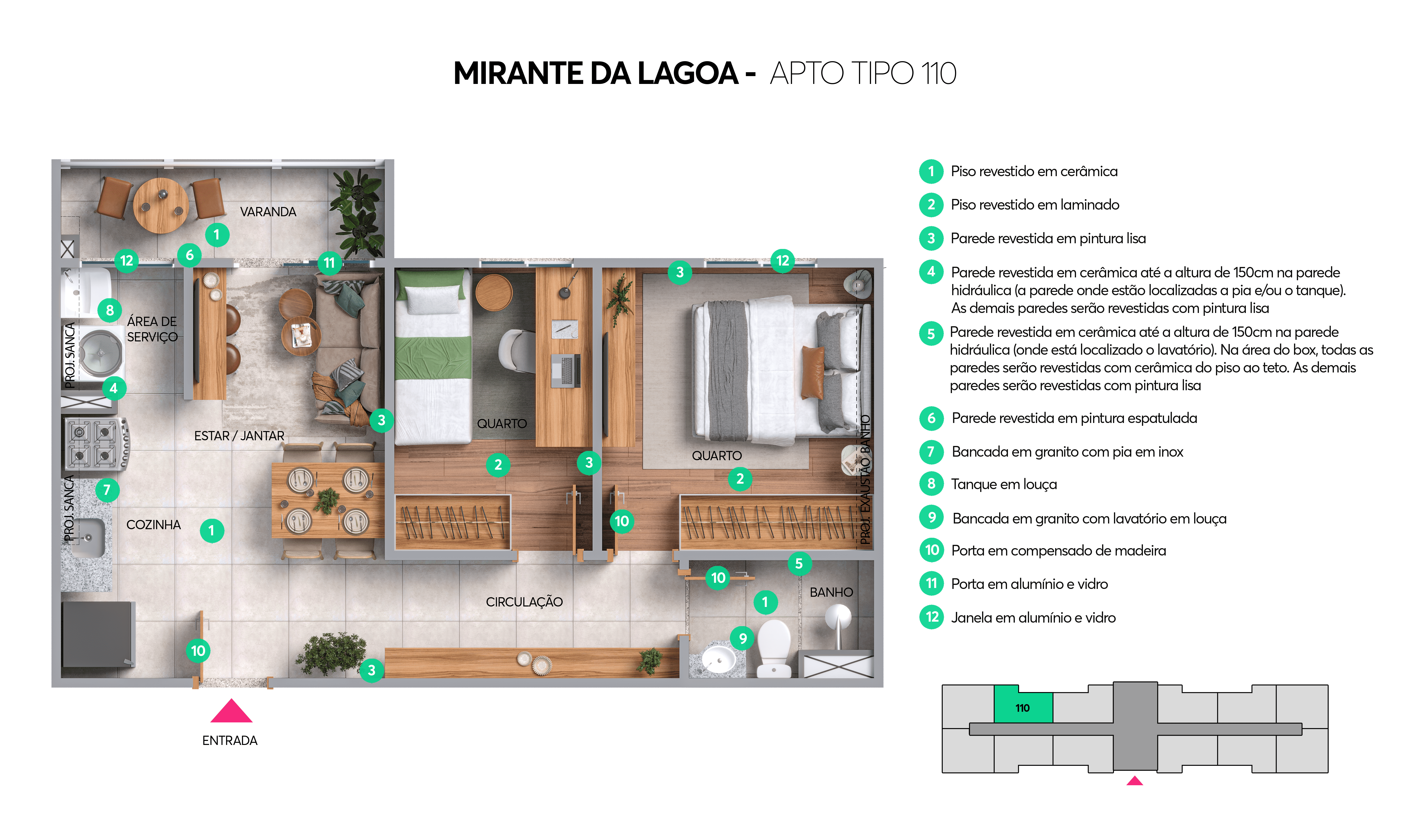 Planta Mirante da Lagoa MRV Maceió