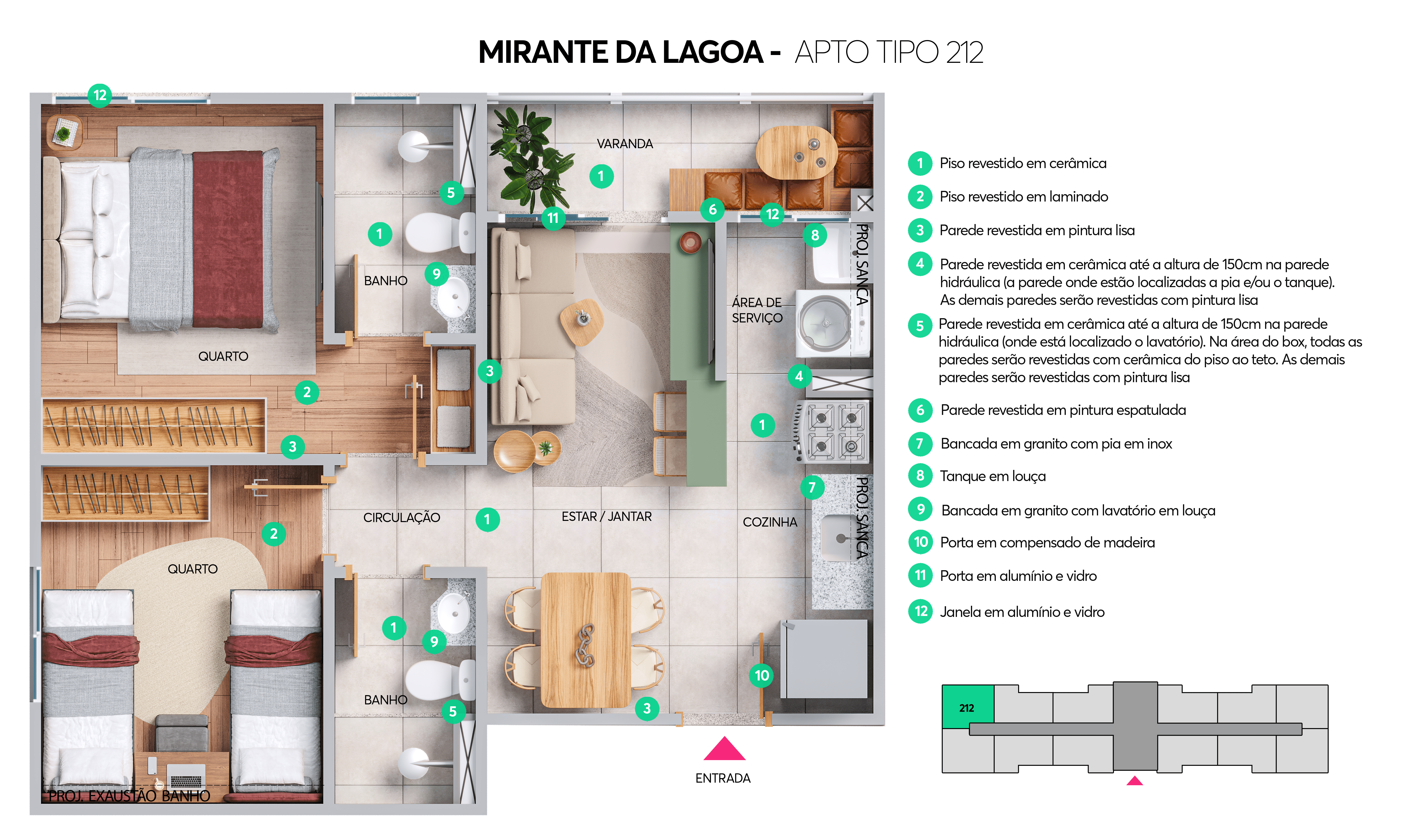Planta Mirante da Lagoa MRV Maceió
