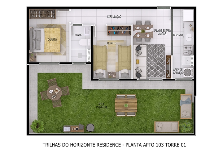 Planta Trilhas do Horizonte MRV Uberlândia