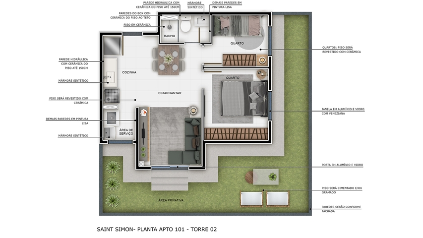 Planta Saint Simon MRV São Paulo