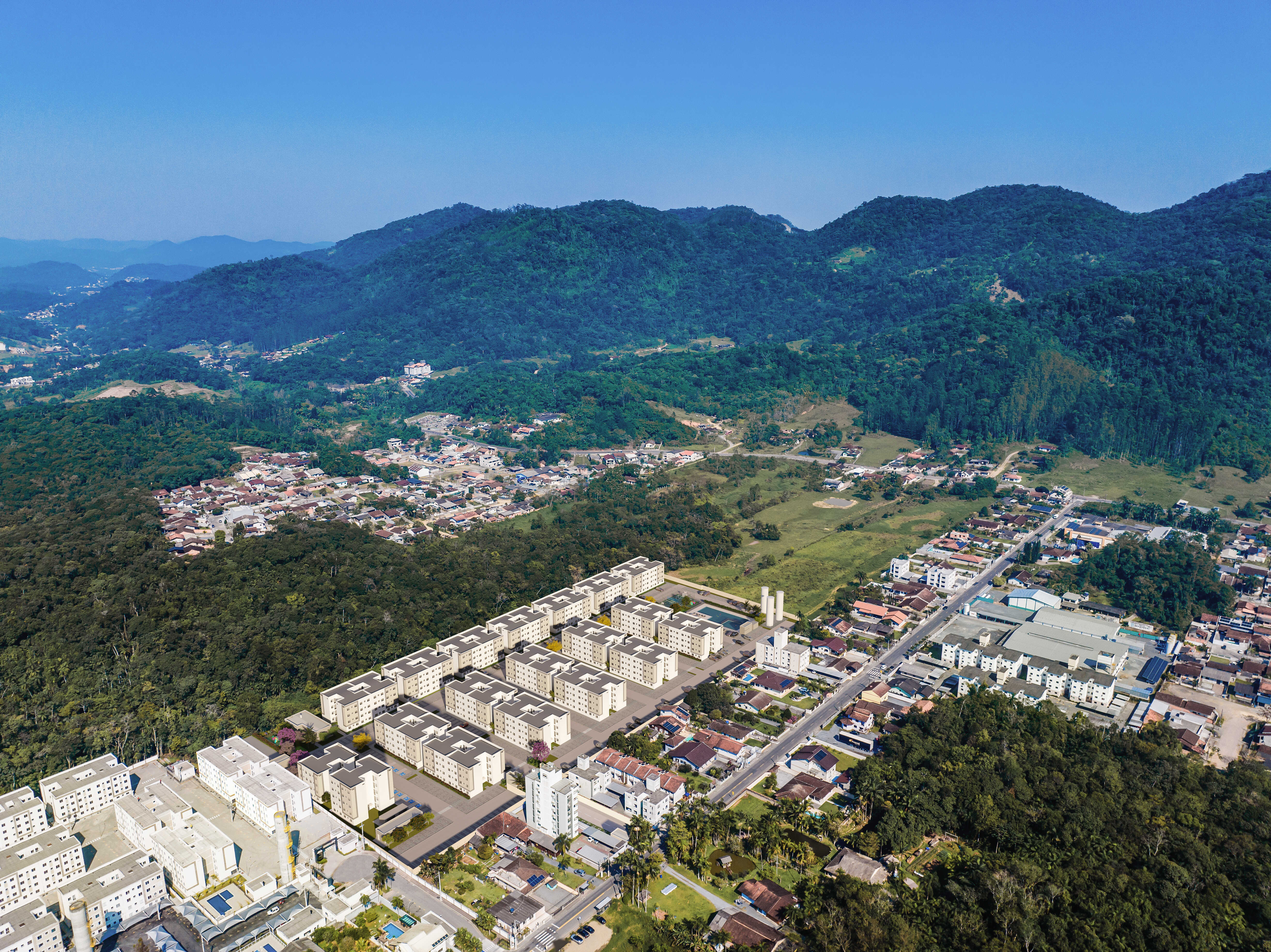 Foto aérea Berger MRV Blumenau
