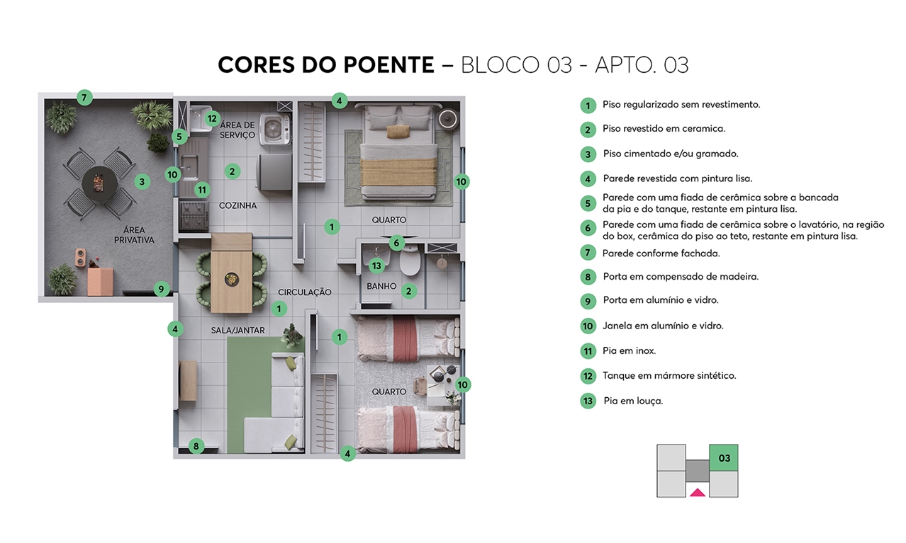 Planta Cores do Poente MRV Campinas