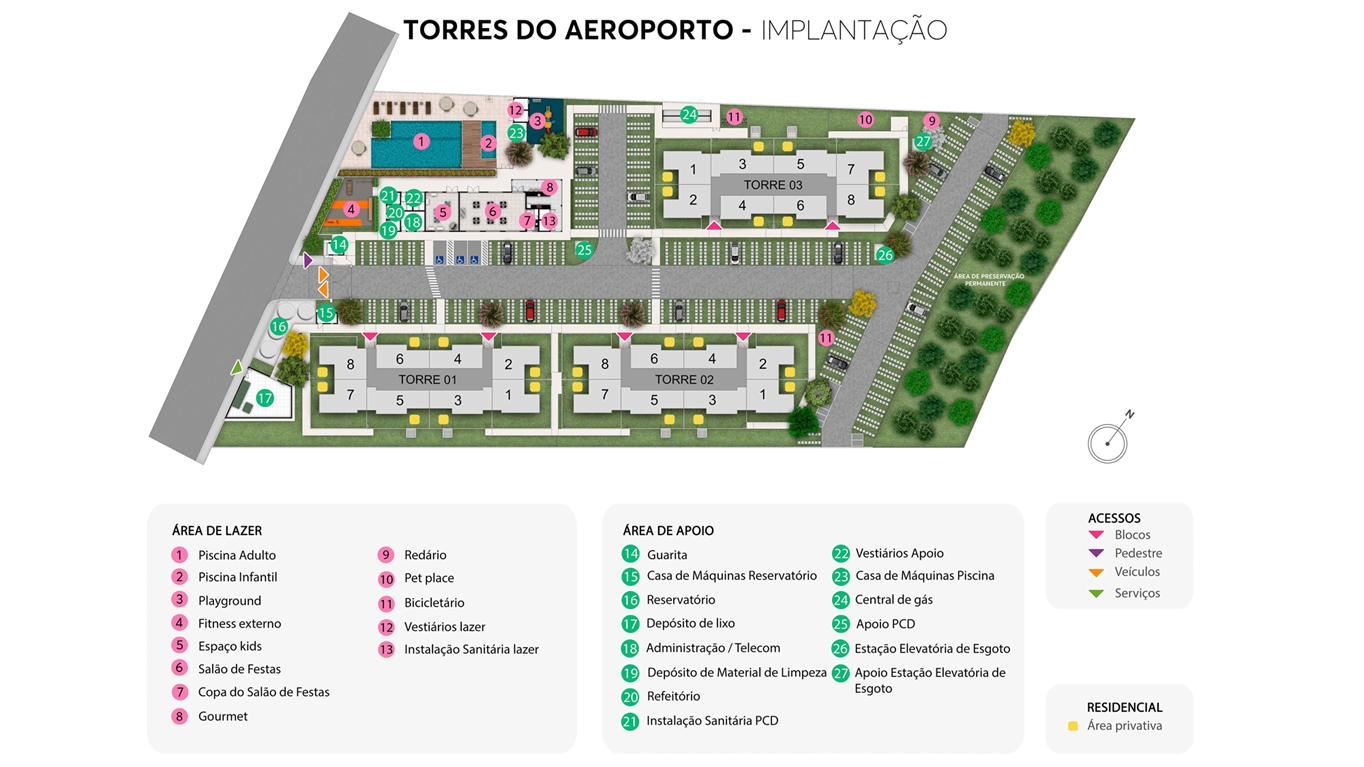 Implantação Torres do Aeroporto MRV Juiz de Fora