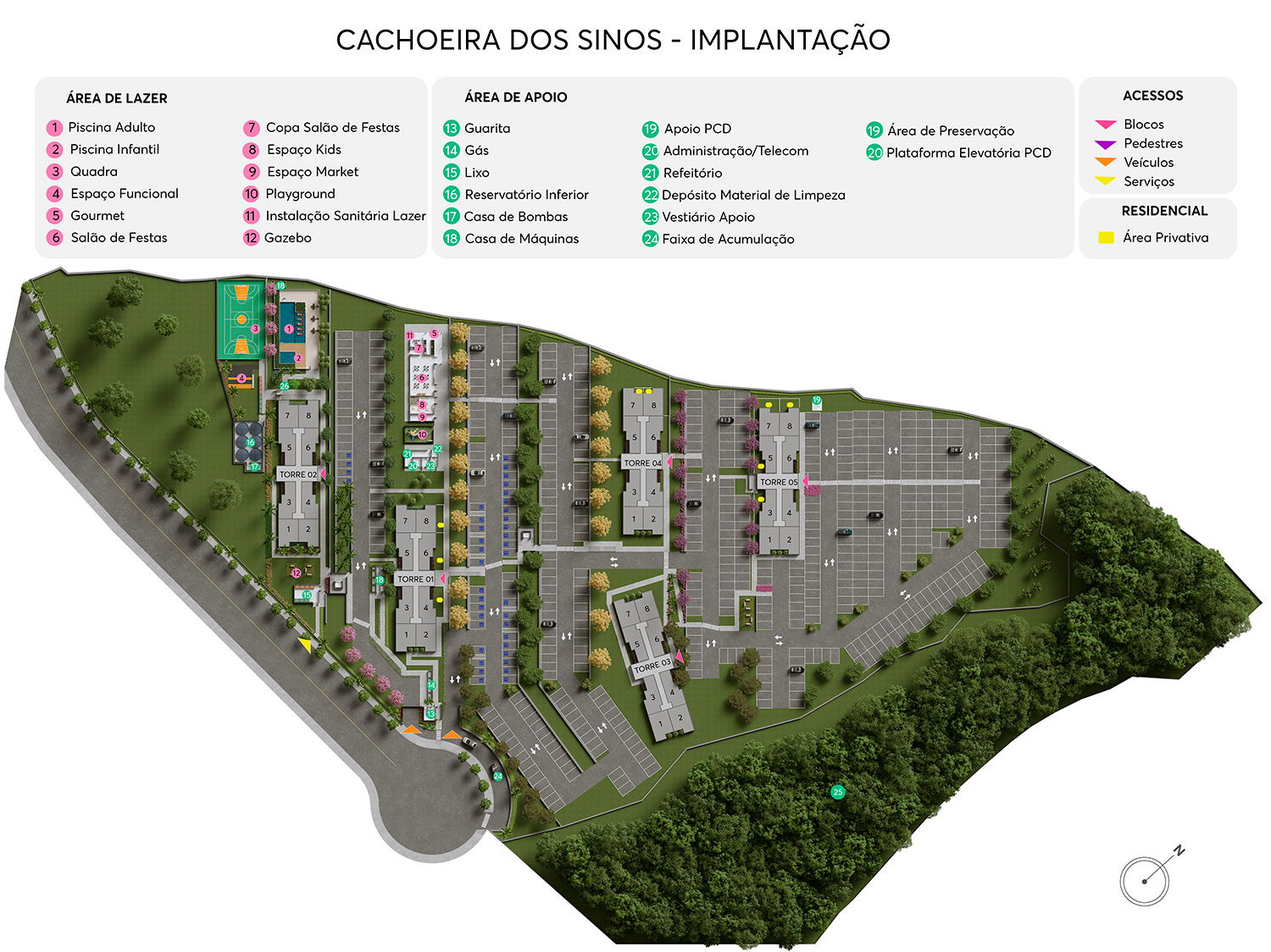 Implantação Cachoeira dos Sinos MRV Betim