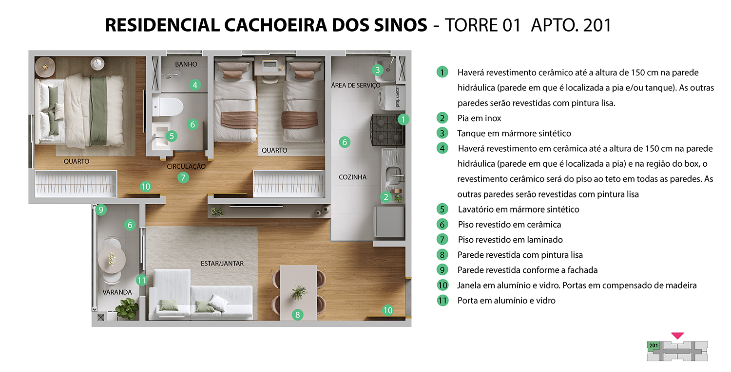 Planta Cachoeira dos Sinos MRV Betim