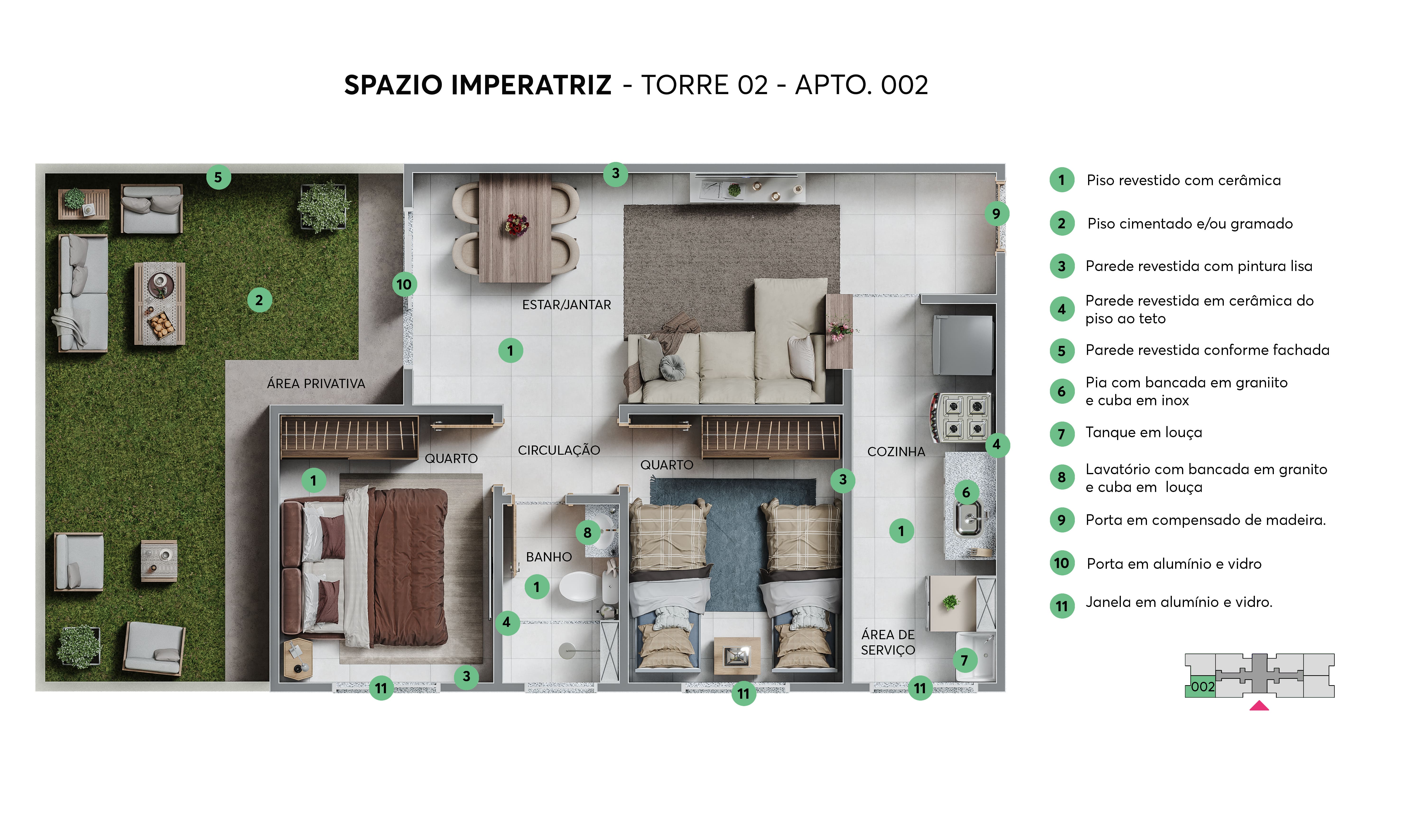 Planta Spazio Imperatriz MRV Salvador