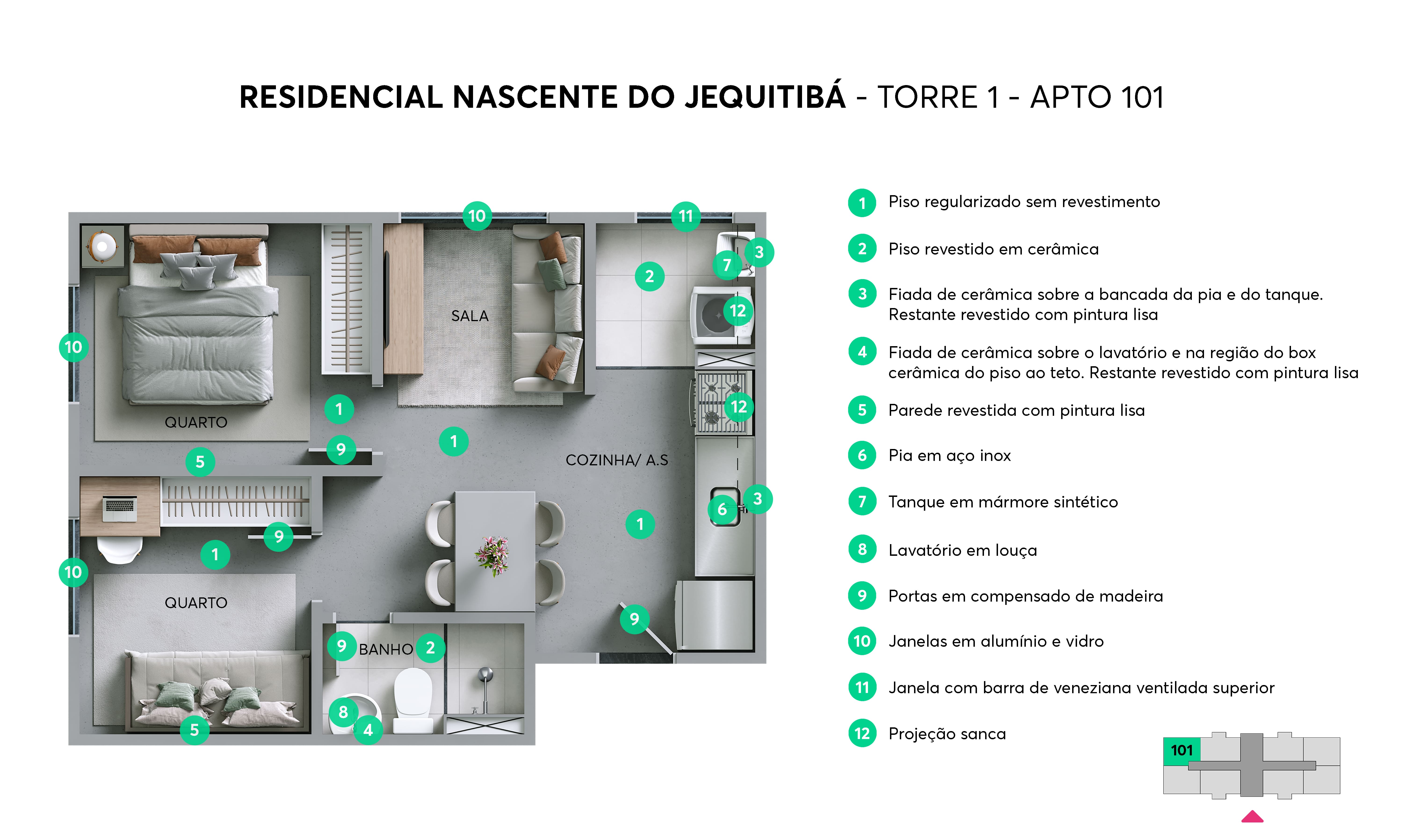 Planta Resid. Nascente do Jequitibá MRV SP