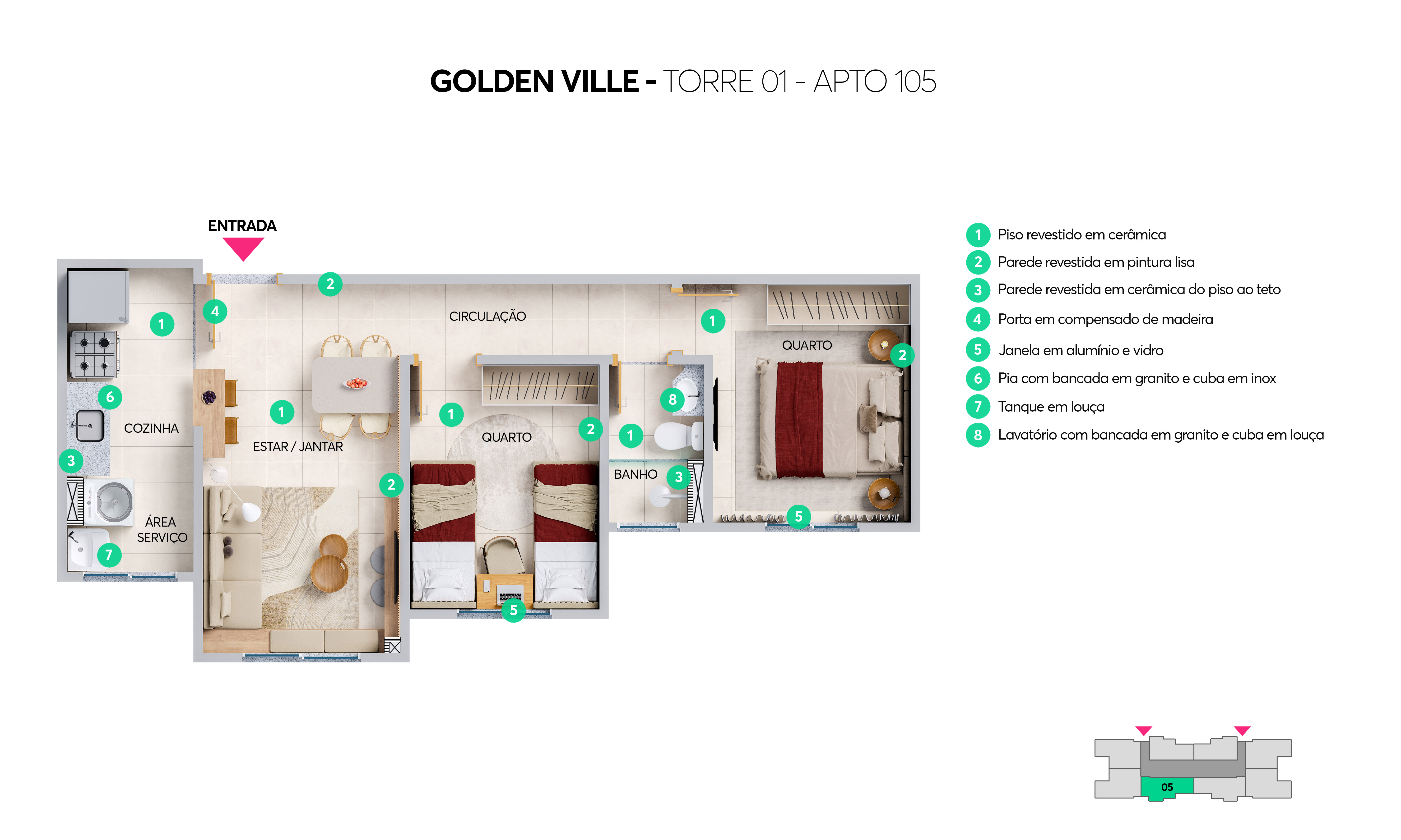Residencial Golden Ville - Apartamentos MRV em Goiânia