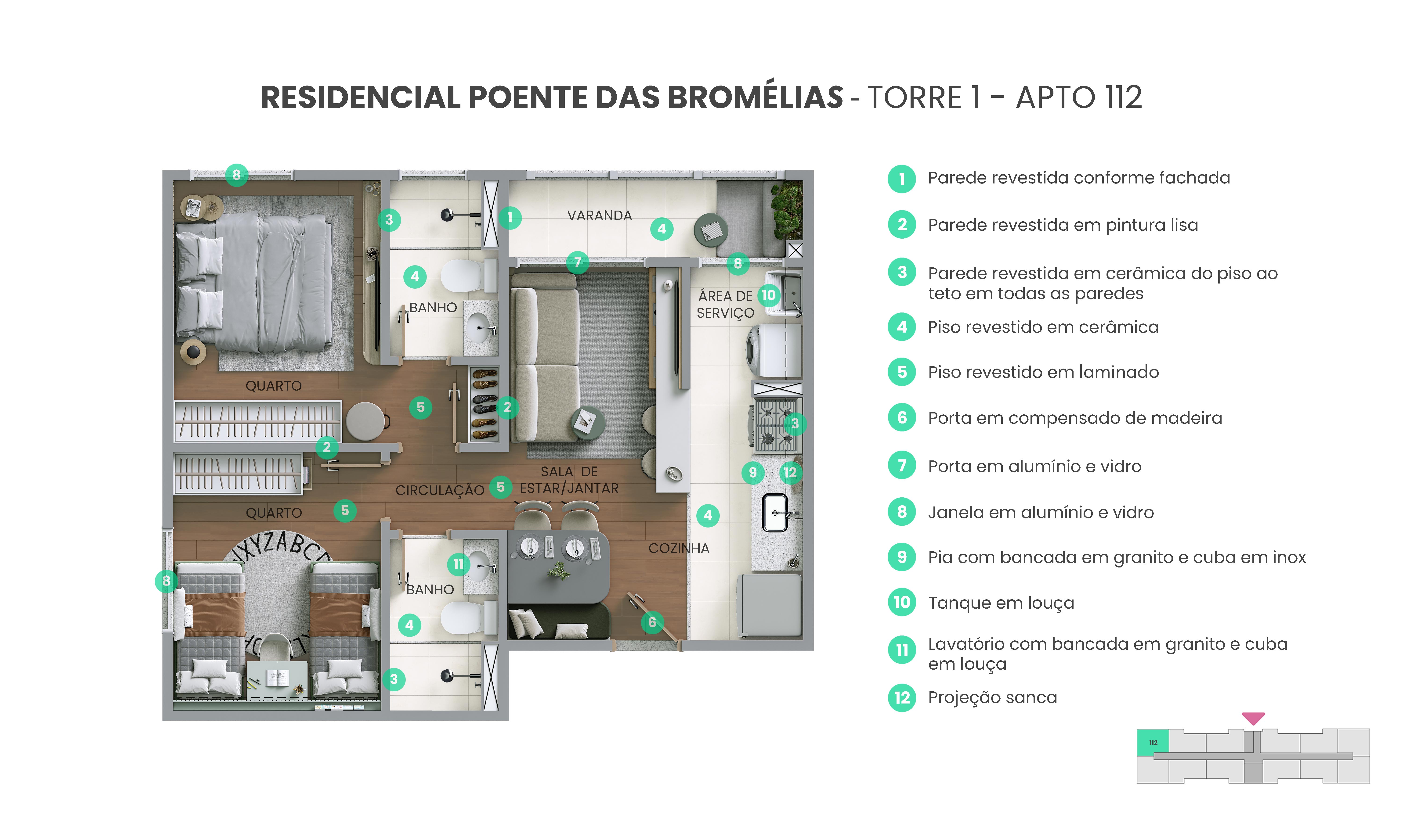 Planta Poente das Bromélias MRV São Paulo