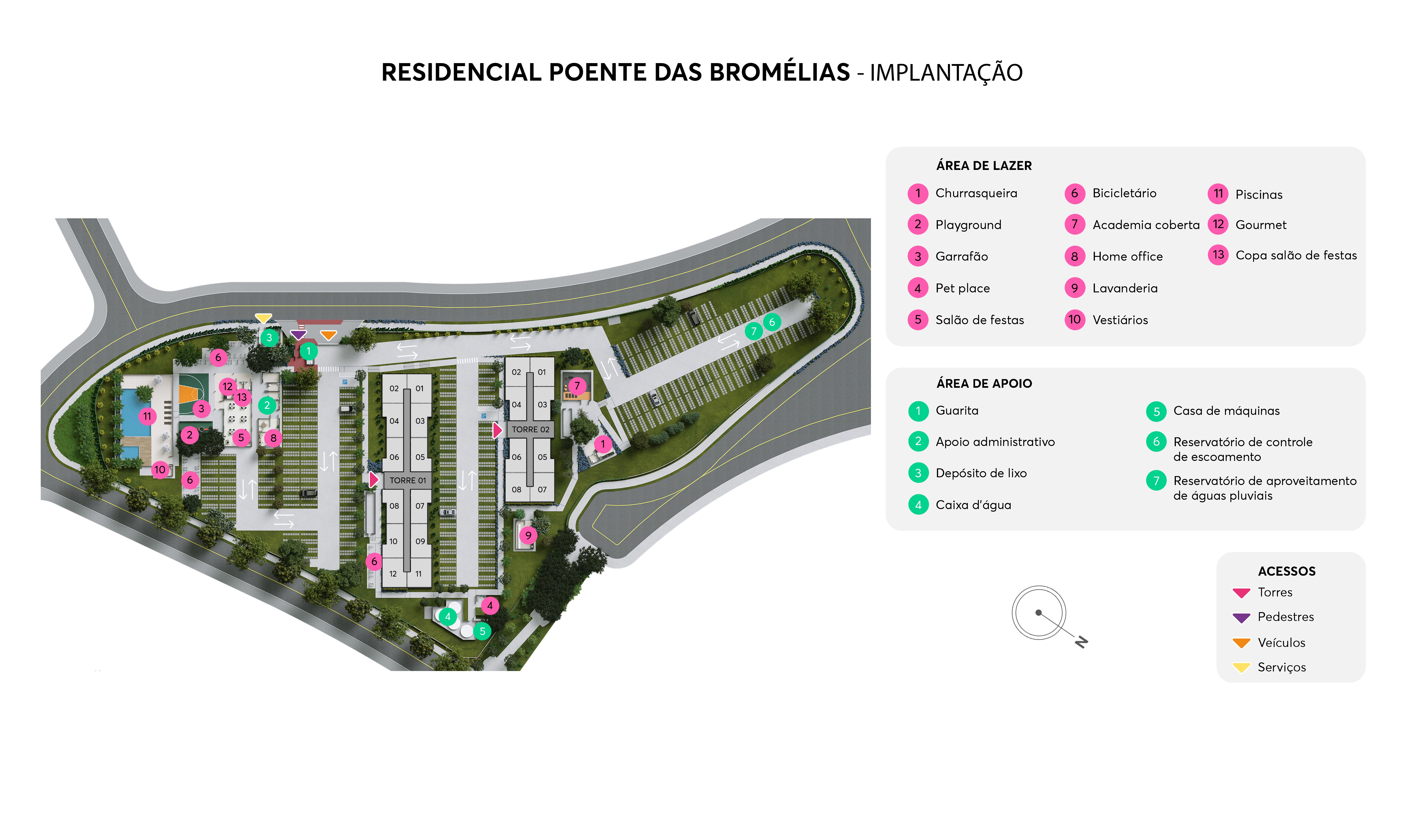 Implantação Poente das Bromélias MRV São Paulo