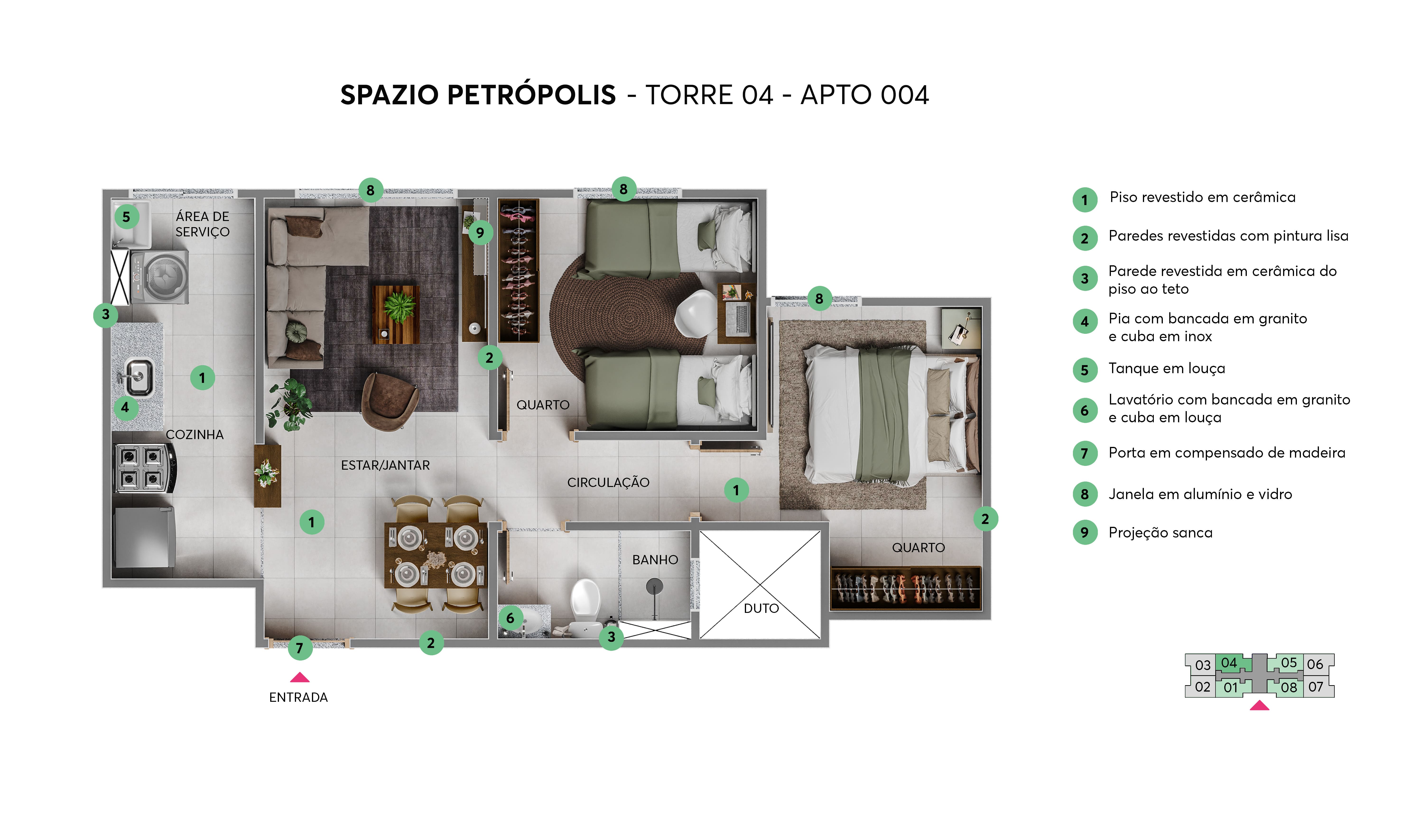 Planta Spazio Petrópolis MRV Salvador