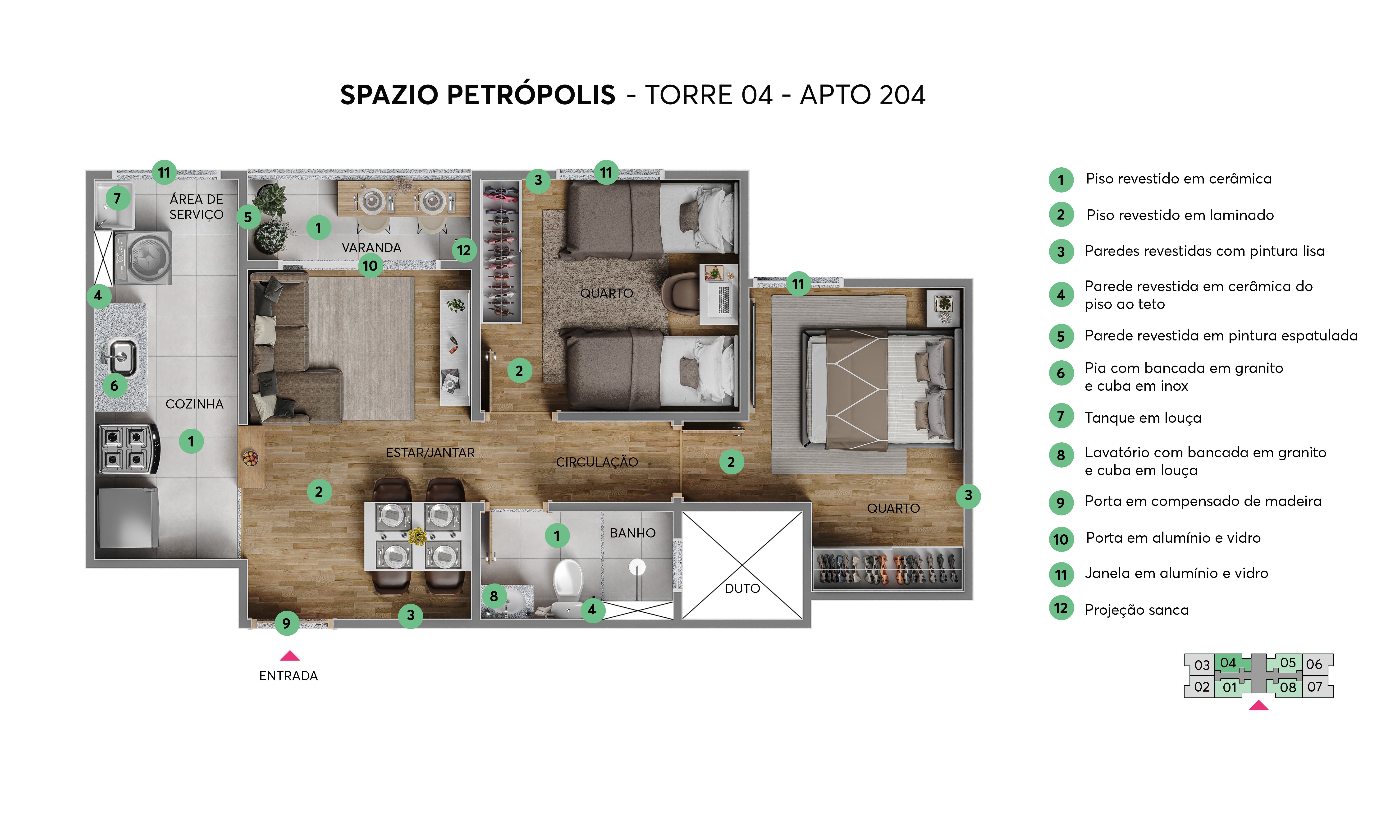 Planta Spazio Petrópolis MRV Salvador
