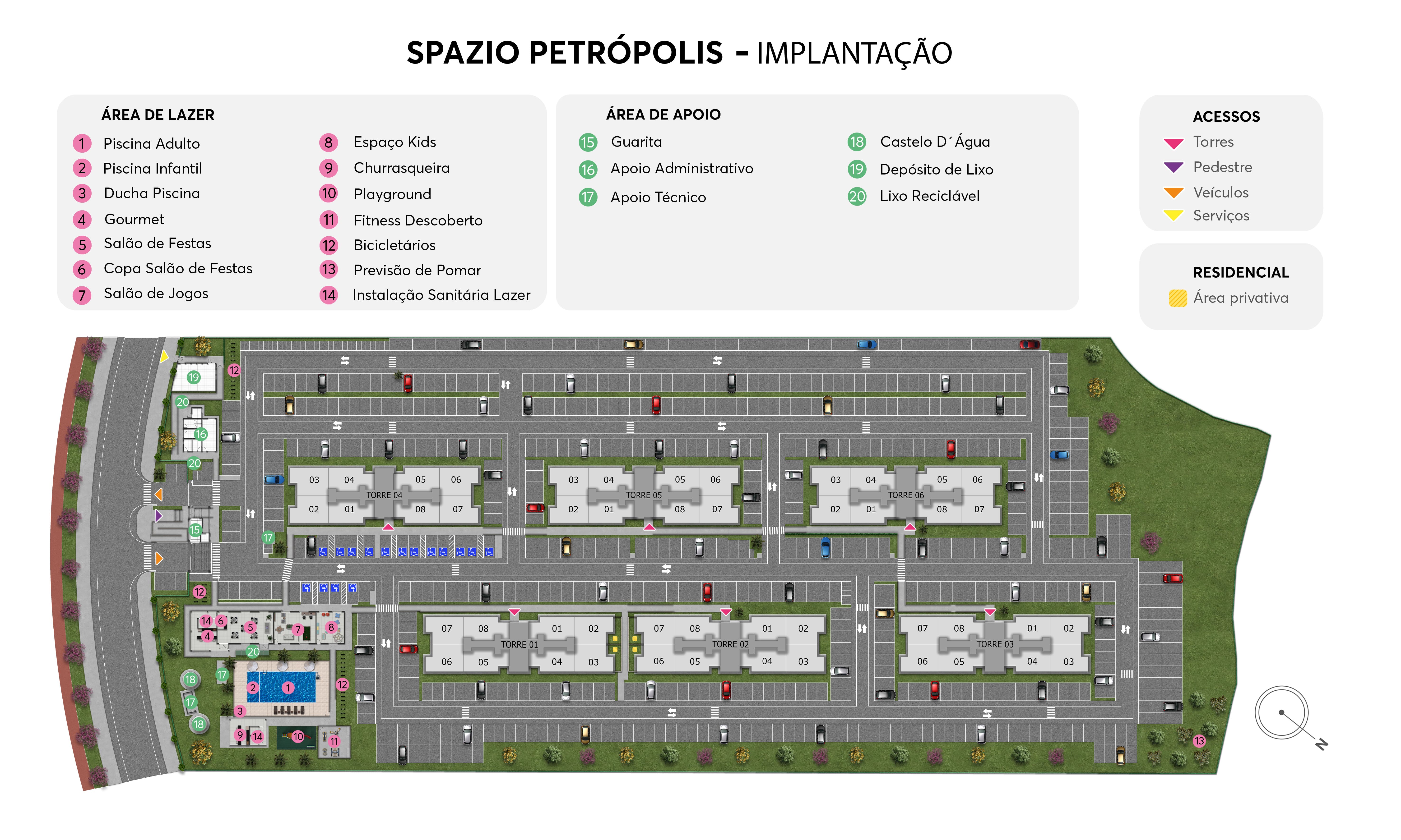 Implantação Spazio Petrópolis MRV Salvador