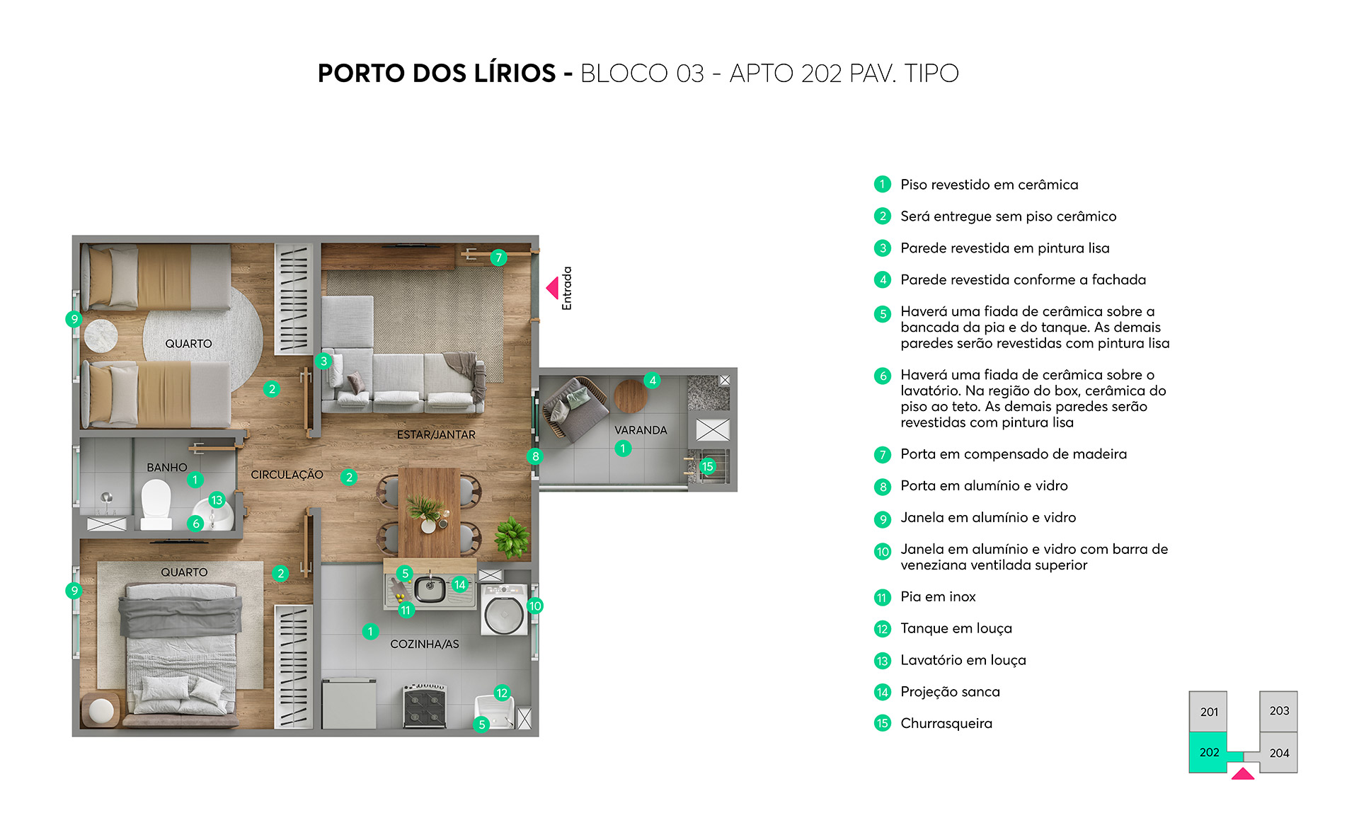 Planta Porto dos Lírios MRV Canoas