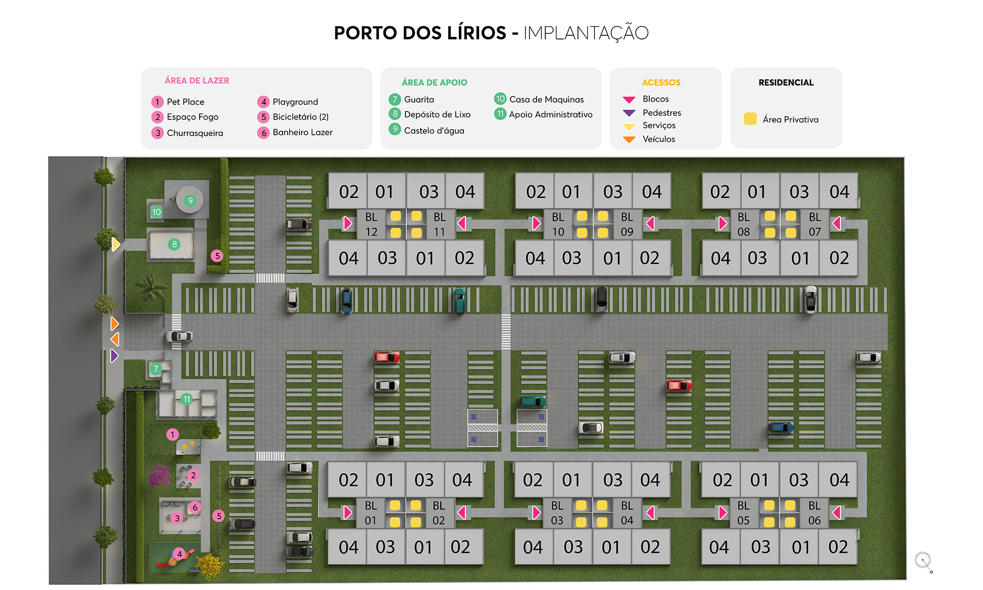 Implantação Porto dos Lírios MRV Canoas