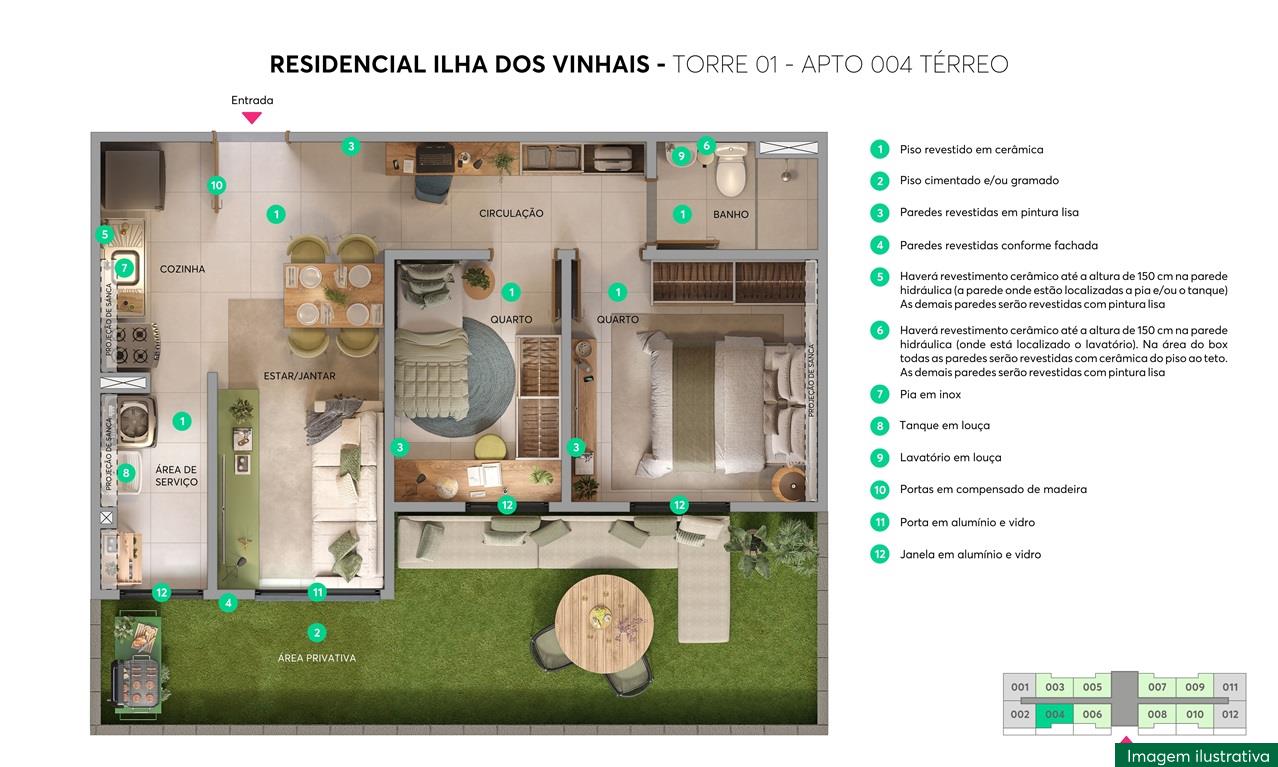 Planta Ilha dos Vinhais MRV São Luís