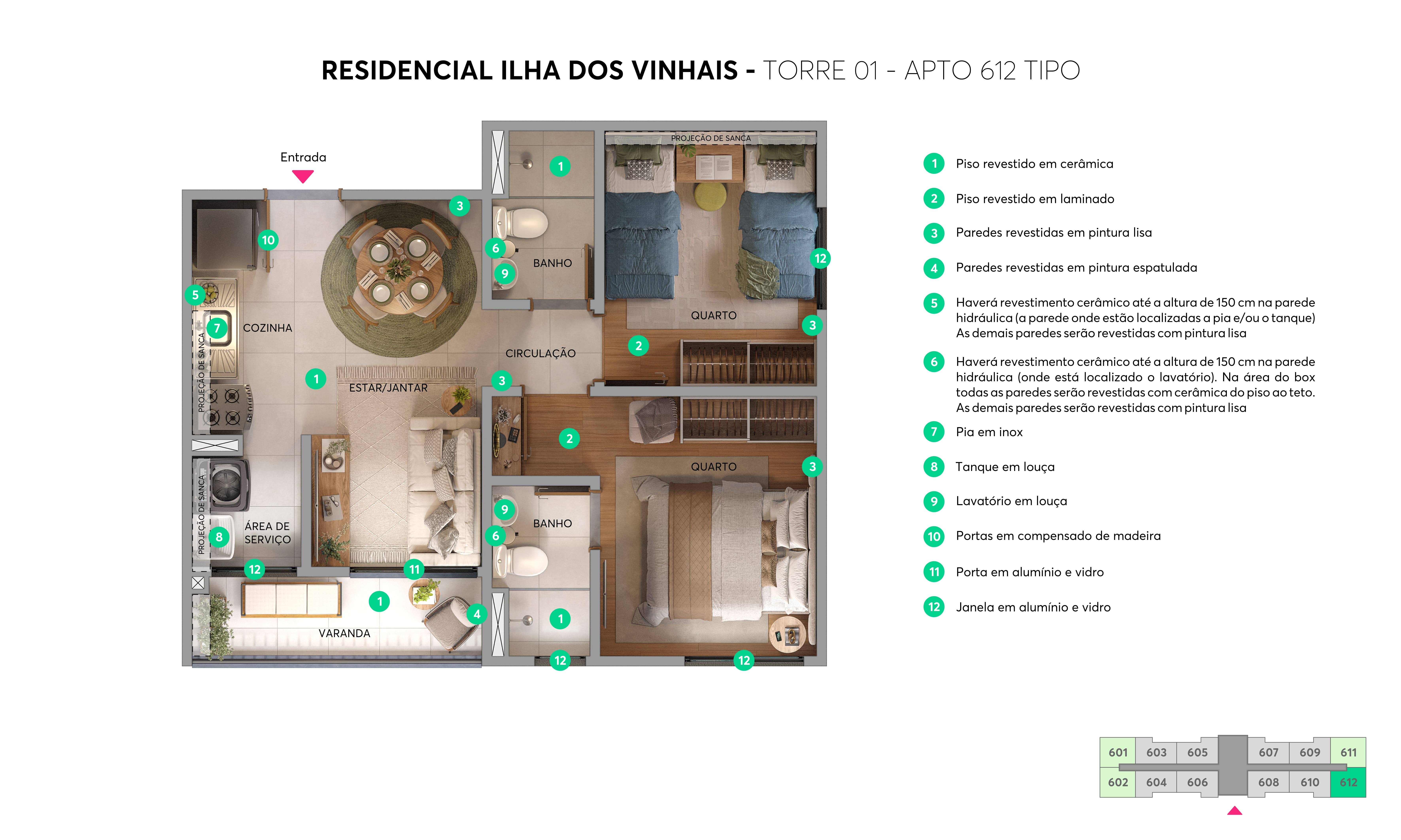 Planta Ilha dos Vinhais MRV São Luís